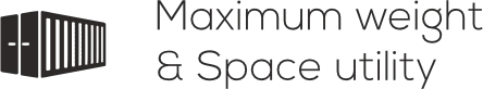 Maximum weight & space utility
